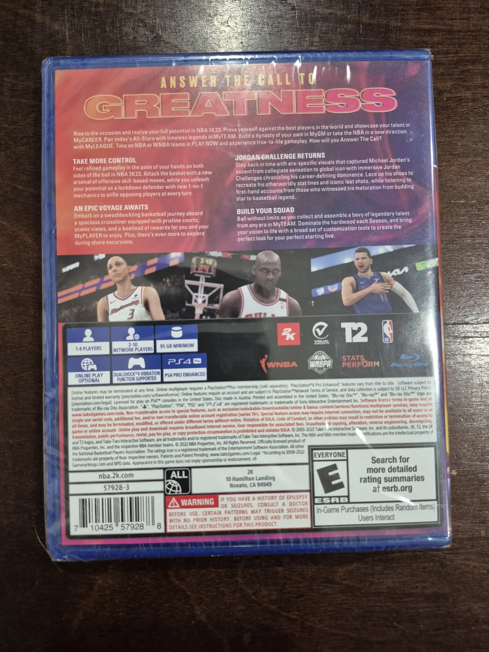 Sony PS4 NBA 2K23 Game - Blue / Purple / Orange Cover